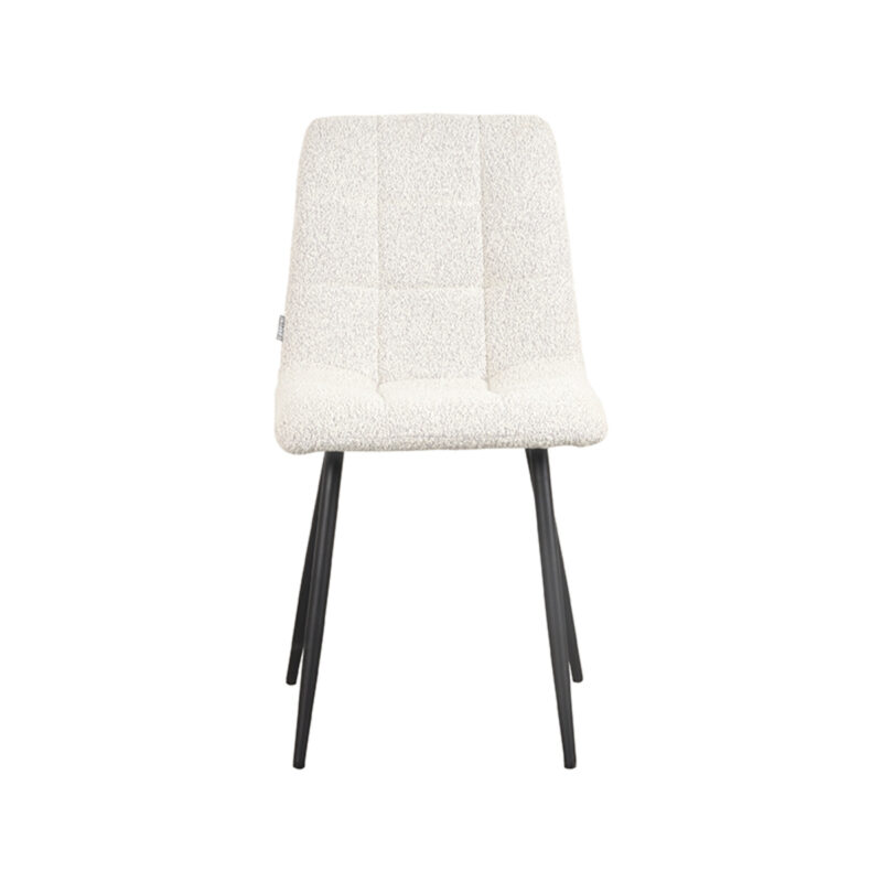 LABEL51 Eetkamerstoel Juul - Champagne - - Zwart Metalen Frame Juul