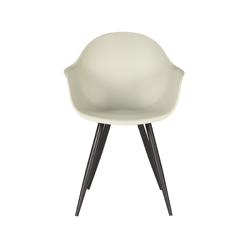 LABEL51 Eetkamerstoel Luca - Breeze - - Zwart Metalen Frame Luca