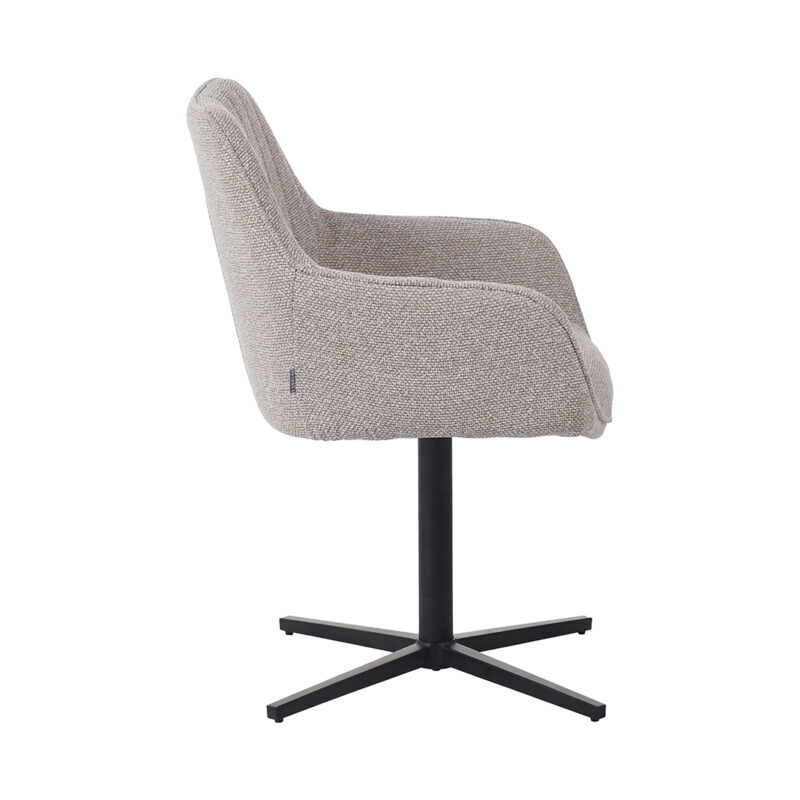 LABEL51 Eetkamerstoel Mira - Naturel - Royal Boucle - One size Royal Boucle