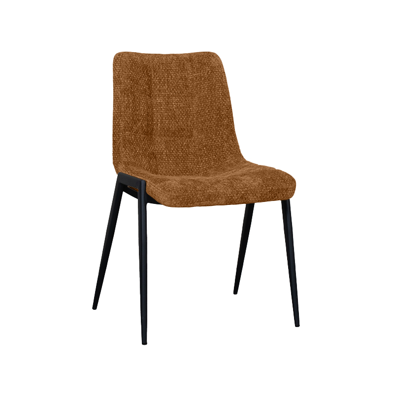 LABEL51 Eetkamerstoel Noor - Mustard - - Zwart Metalen Frame Noor