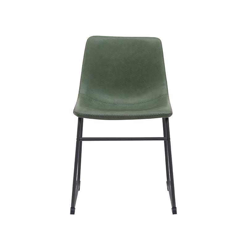 LABEL51 Eetkamerstoel Risto - Hunter - - Zwart Metalen Frame