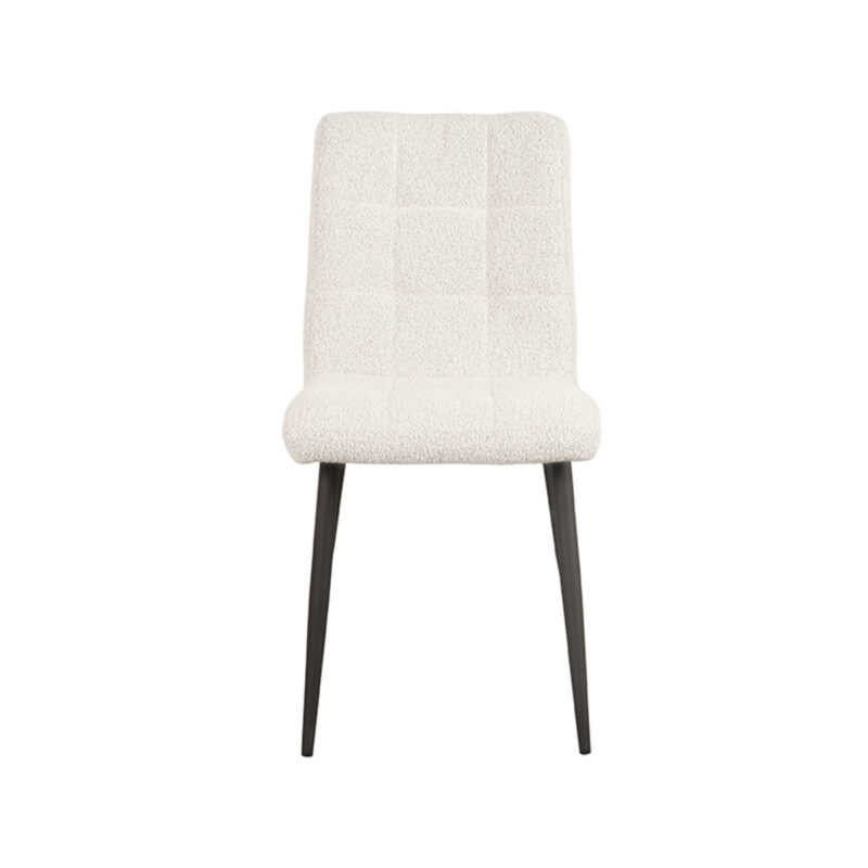 LABEL51 Eetkamerstoel Sam - Champagne - - Zwart Metalen Frame Sam