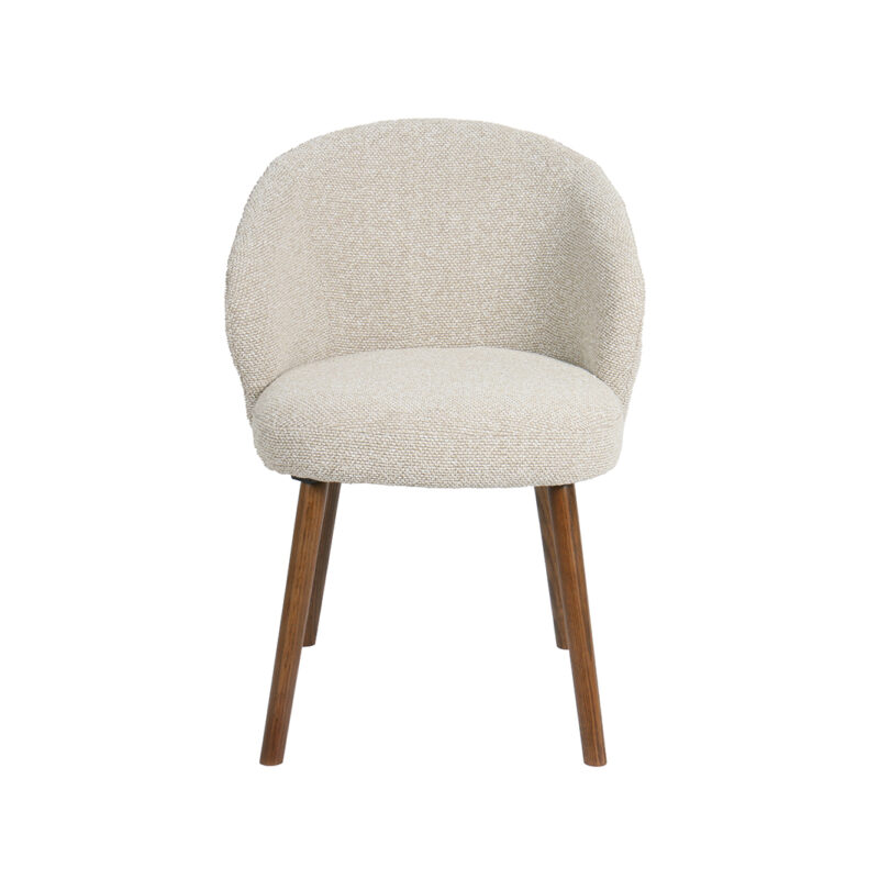 LABEL51 Eetkamerstoel Shiro - Naturel - - Walnoot Houten Frame Shiro