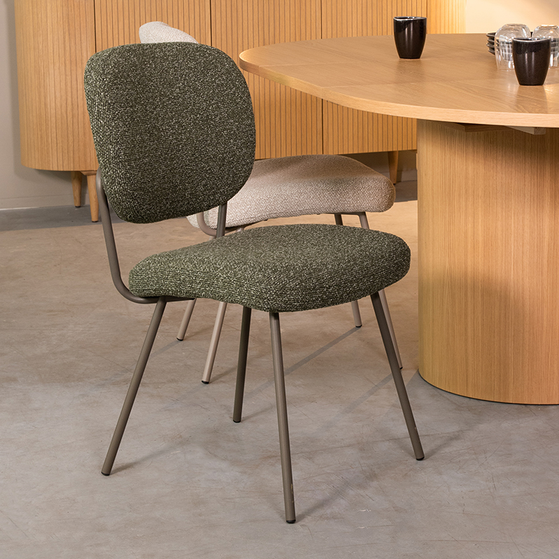 LABEL51 Eetkamerstoel Singapore - Forest - - Forest Metalen Frame