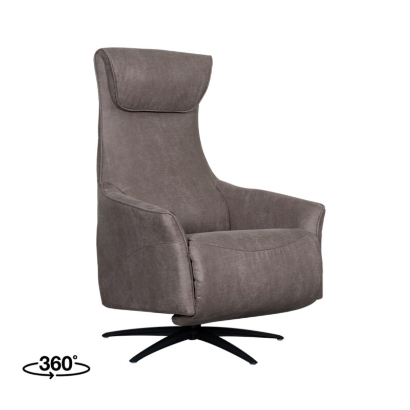 LABEL51 Fauteuil Lund - Taupe - - 2-Motorig - Met Massagefunctie Lund
