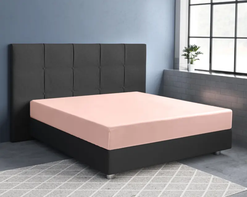 Satijnen Hoeslaken Roze 70 x 200