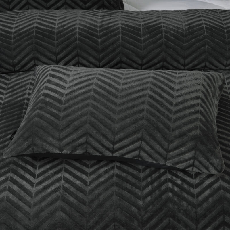 Chevron Teddy Antraciet 240 x 200/220 Sleeptime