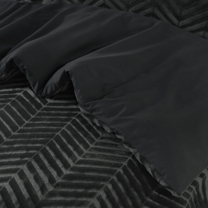 Sleeptime Chevron Teddy Antraciet 240 x 220