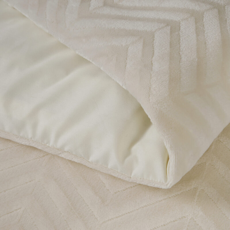 Sleeptime Chevron Teddy Créme 140 x 220