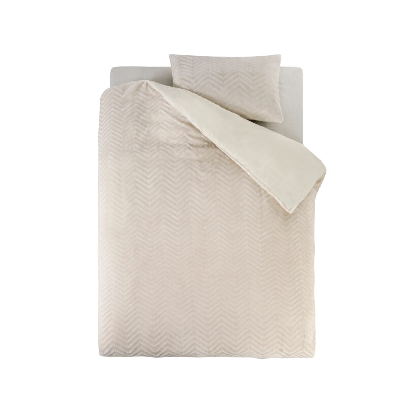 Sleeptime Chevron Teddy Créme 140 x 200/220