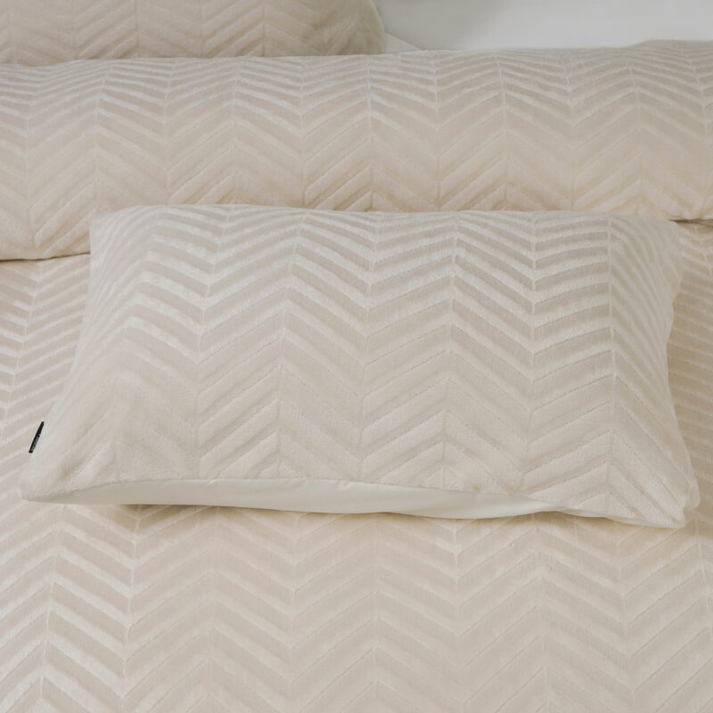 Chevron Teddy Créme 200 x 200/220 Sleeptime