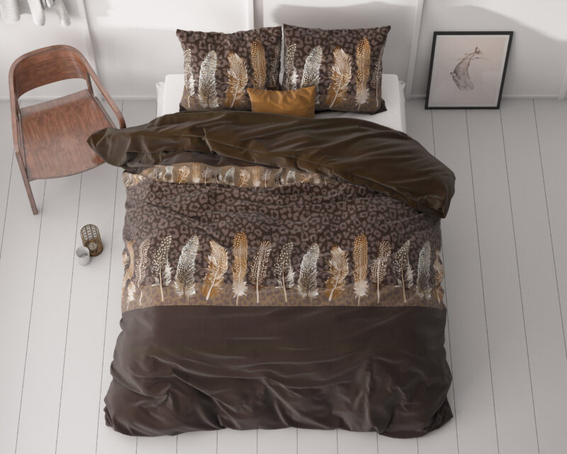 Chocolate feathers Bruin 240 x 200/220 Sleeptime