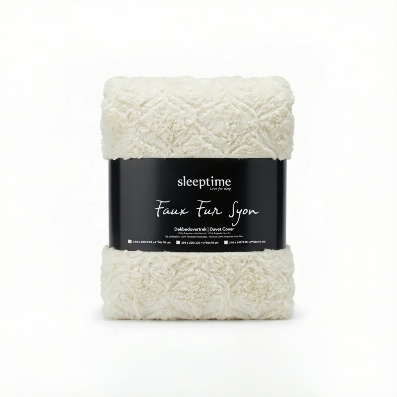 Faux Fur Syon Crème 200 x 200/220 Sleeptime
