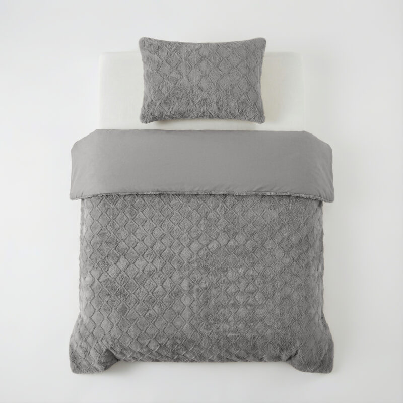 Sleeptime Faux Fur Syon Grijs 140 x 200/220