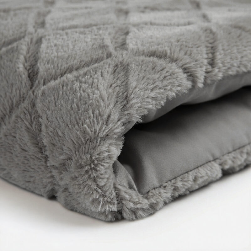 Sleeptime Faux Fur Syon Grijs 200 x 220