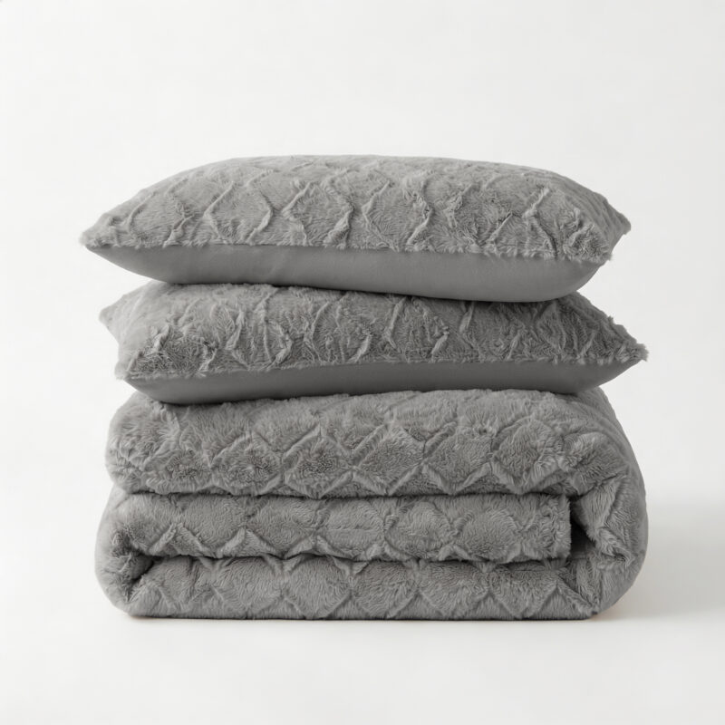 Faux Fur Syon Grijs 240 x 200/220