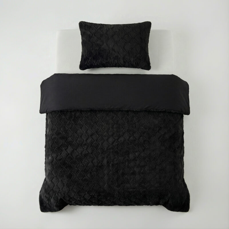 Sleeptime Faux Fur Syon Zwart 140 x 200/220