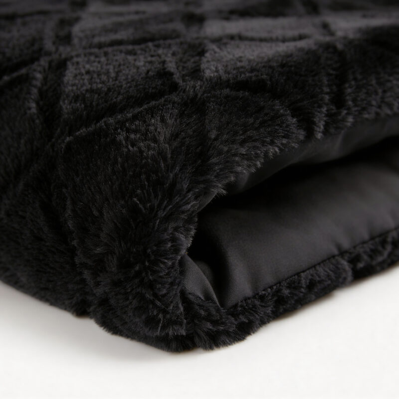 Sleeptime Faux Fur Syon Zwart 200 x 220