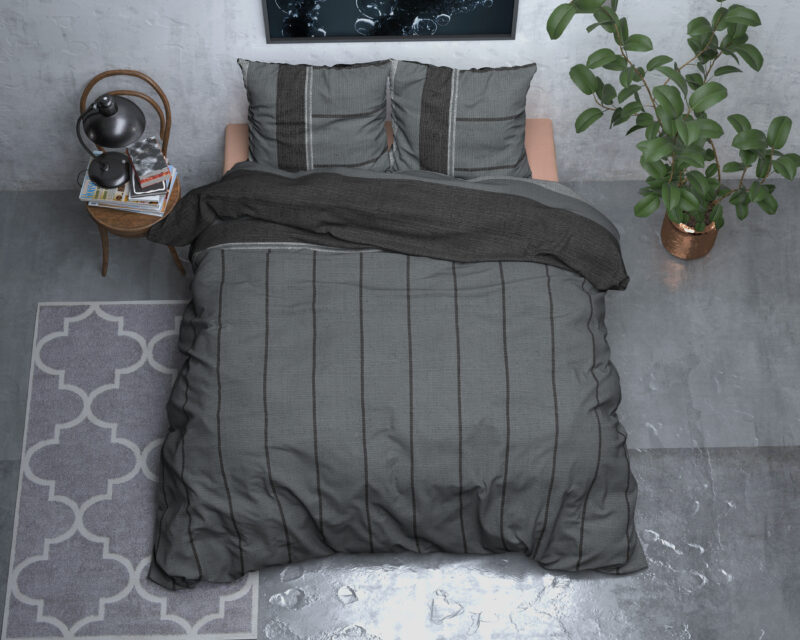 Flanel Kees Antraciet 140 x 200/220 Sleeptime