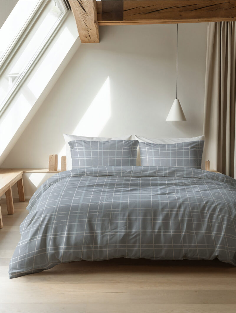 Flanel Seva Blauw 200 x 200/220 Sleeptime