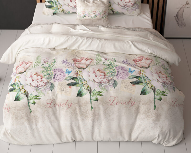 Sleeptime Lovely Flower Beige 140 x 220