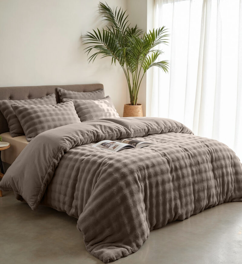 Pompom Taupe 240 x 220 Sleeptime