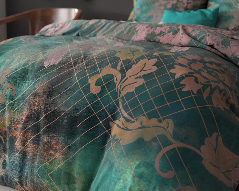 Sleeptime Raddison Flower Groen 140 x 220