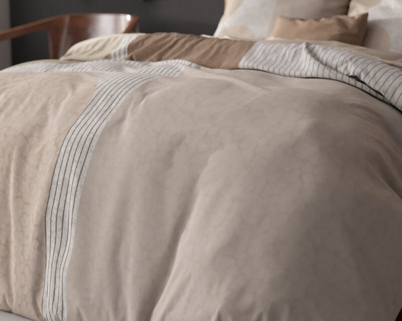 Sleeptime Teddy Print Crème 140 x 220