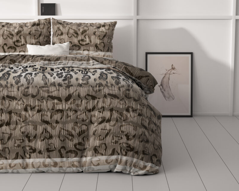 Tiger leopard Taupe 200 x 220 Sleeptime