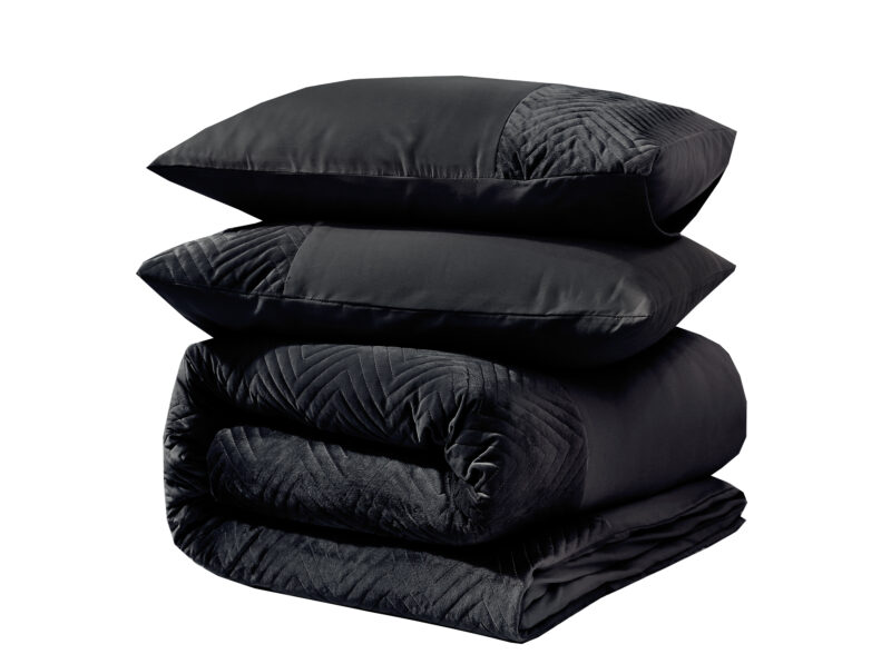 Sleeptime Velvet Crossline Zwart 200 x 220