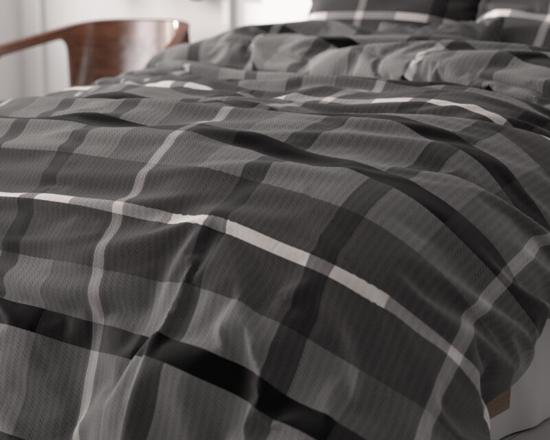 Sleeptime Vintage Check Antraciet 200 x 220