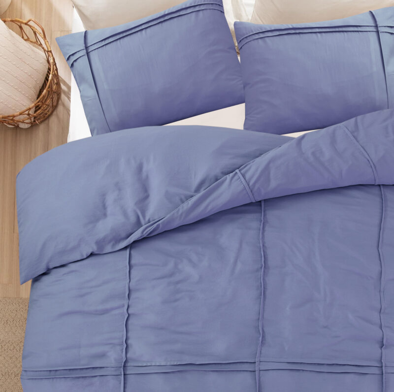 Washed Tufted Blauw 200 x 200/220