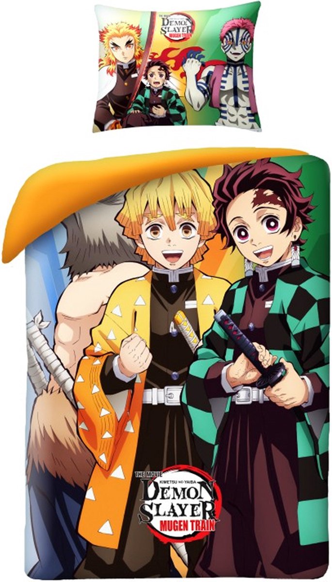 Demon Slayer dekbedovertrek Katana 140 x 200 cm - katoen