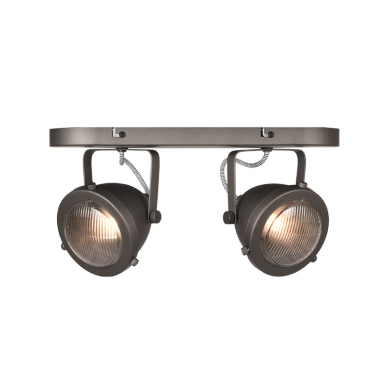 LABEL51 Spot Moto - Burned Steel - - 2-Lichts