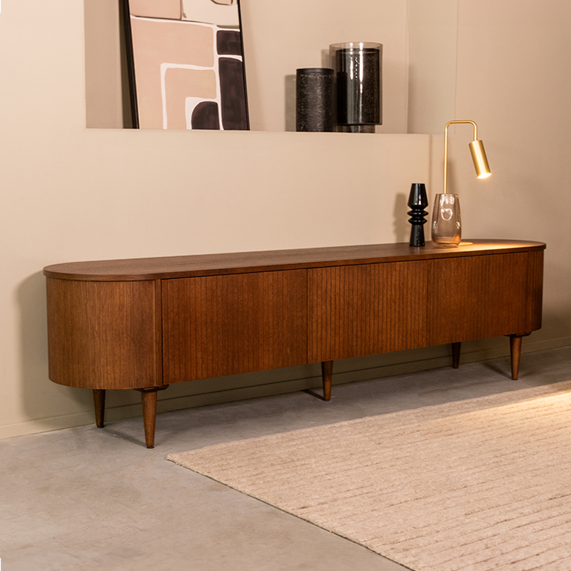 LABEL51 Tv-meubel Oliva - Walnoot - - 220 cm