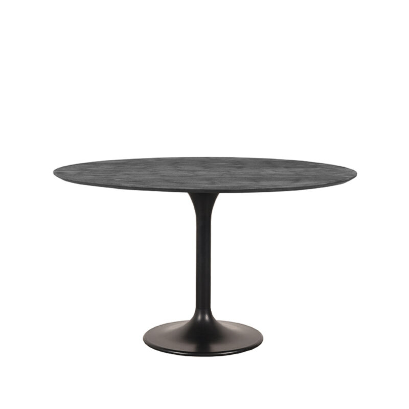 LABEL51 Eetkamertafel Otto - Zwart - - 130 cm - Rond