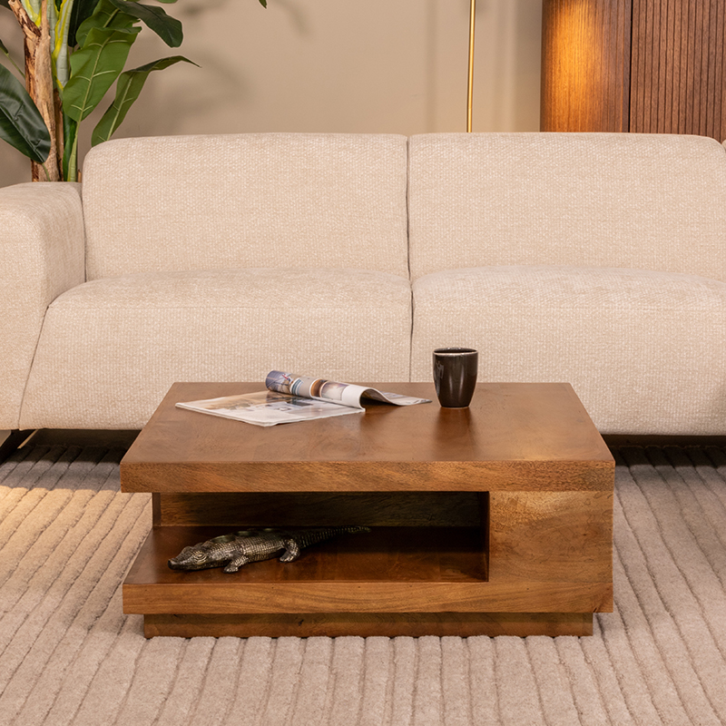 LABEL51 Salontafel Square - Nature Smooth - - 80 cm