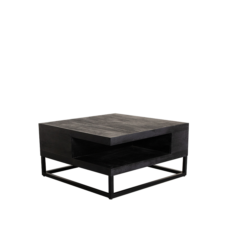 LABEL51 Salontafel Cube - Zwart - - 80 cm Cube