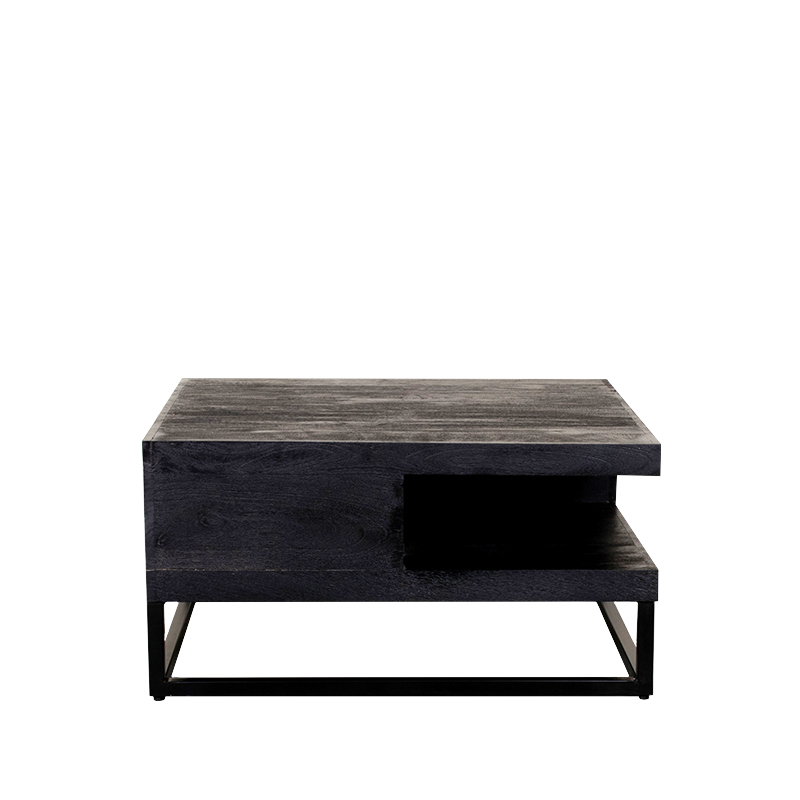 LABEL51 Salontafel Cube - Zwart - - 80 cm