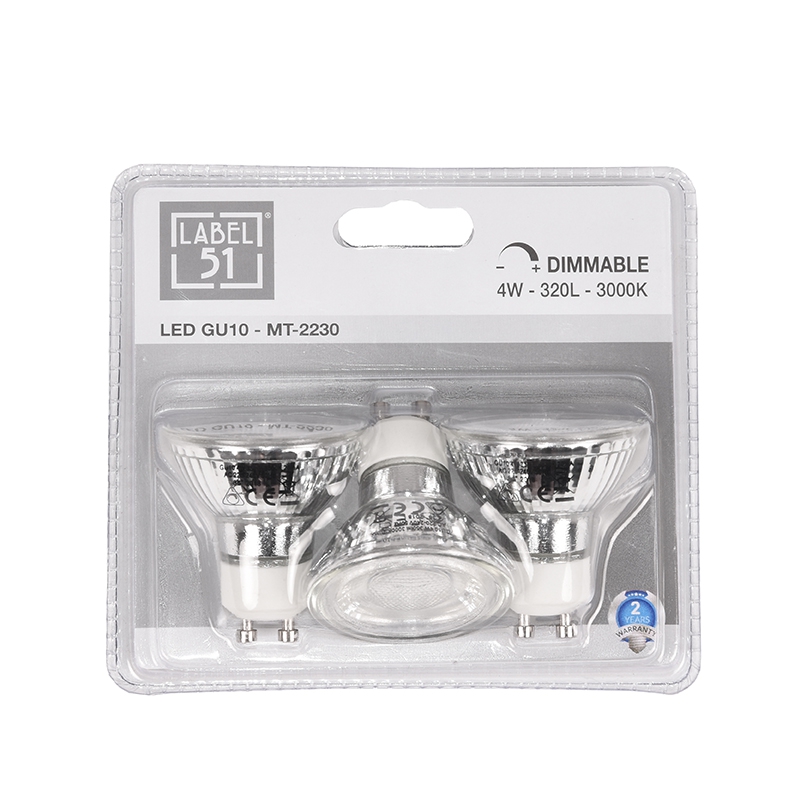 LABEL51 Lichtbron GU10 - Helder glas - - One Size