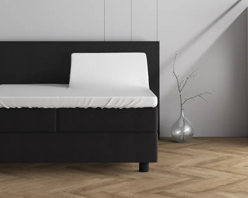 Dubbel Jersey 220 gr. Splittopper Hoeslaken Wit 160 x 200/220