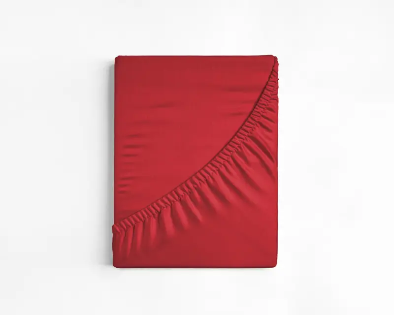 Katoenen Hoeslaken Rood 90 x 200