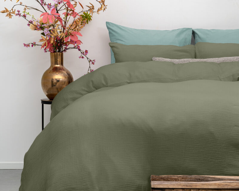 Mousseline Mossy Groen 200 x 200/220 Dreamhouse