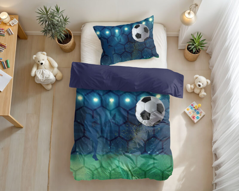 Live football Blauw 140 x 200/220 Little Monster