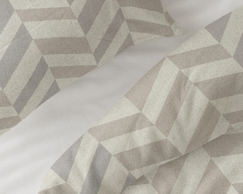 Sleeptime Chevron Beige/Zand 140 x 200