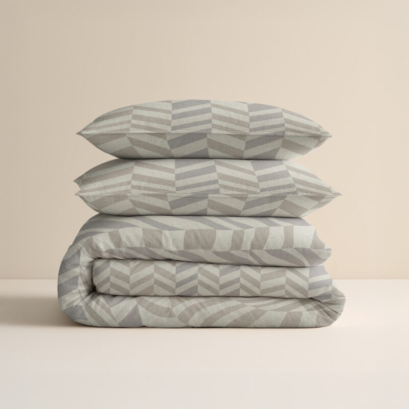 Sleeptime Chevron Beige/Zand 200 x 200/220