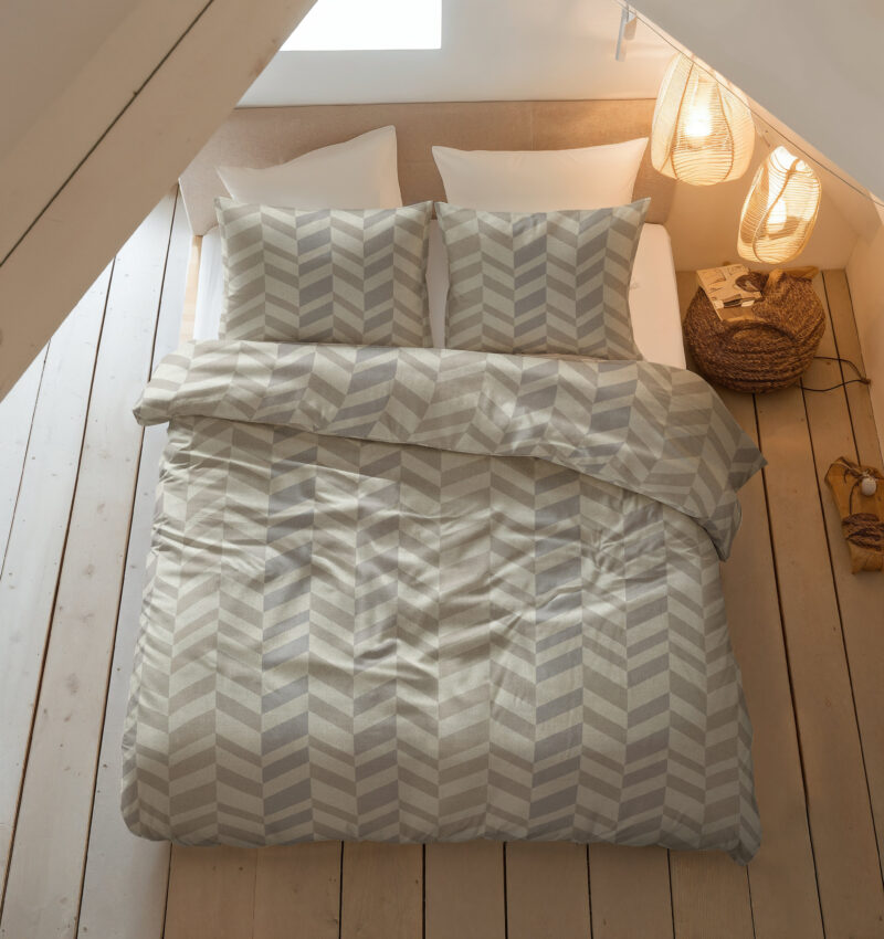 Chevron Beige/Zand 240 x 200/220