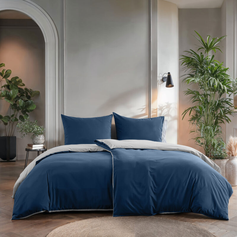 Twin Face Navy/Wit 240 x 200/220