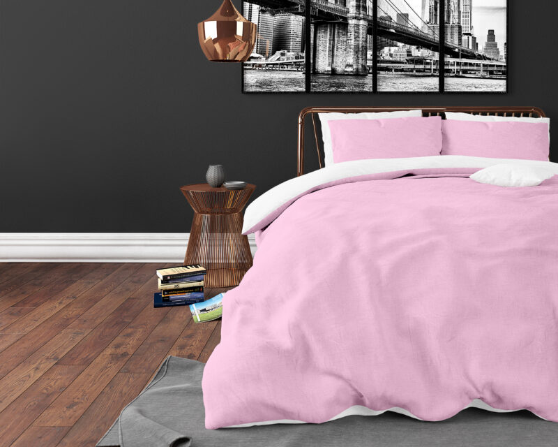 Sleeptime Twin Face Roze/Wit 200 x 200/220