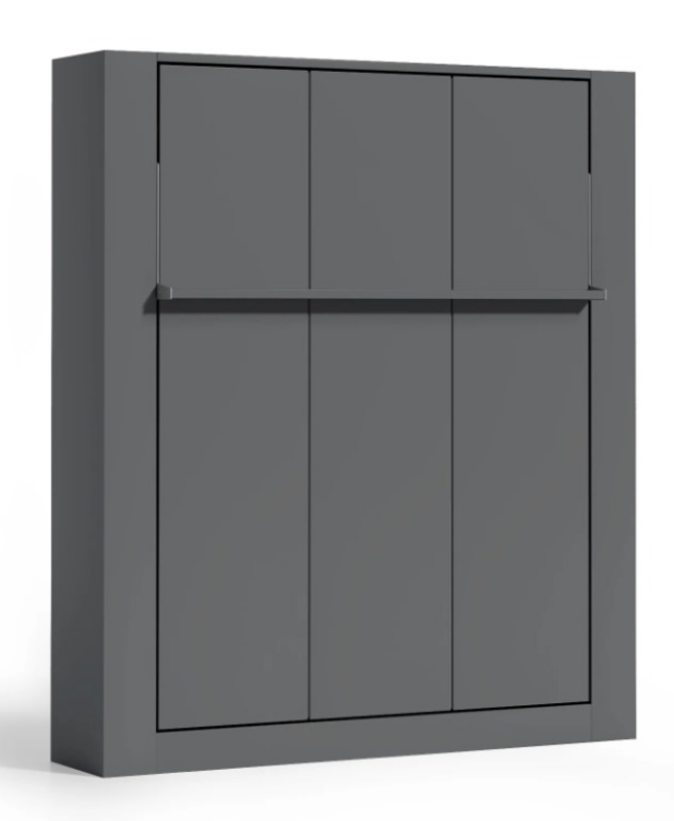 Opklapbed Twin Genis 100 x 200 cm antraciet